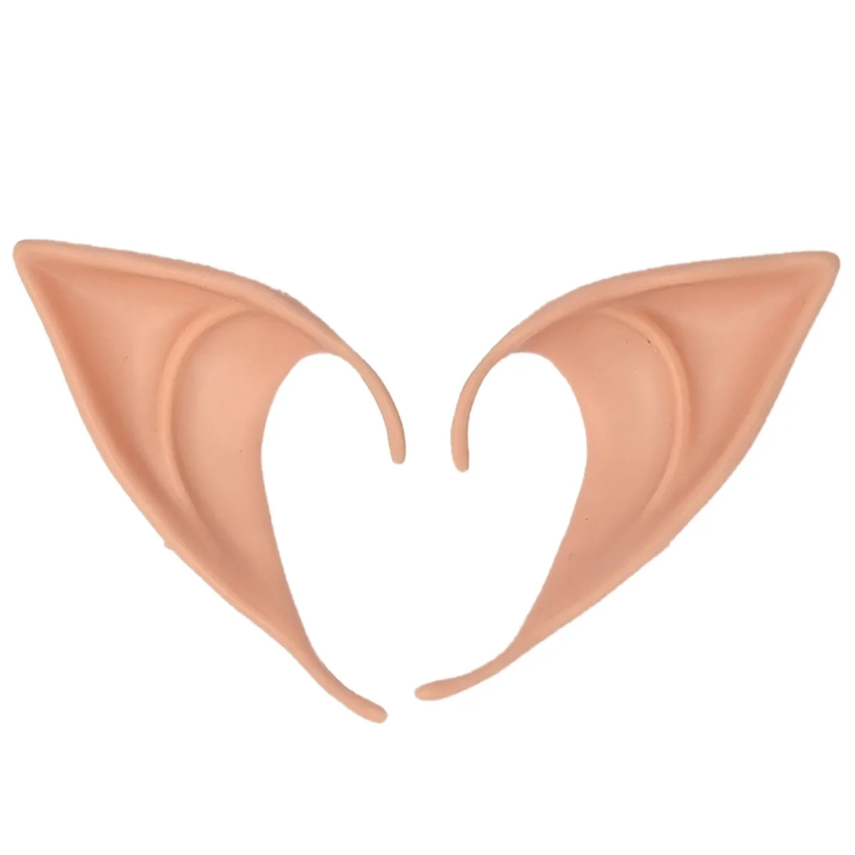 

News 2 Pair PVC Fairy Pixie Fake Elf Ears Halloween Mask New Party Mask Scary Halloween Decoration Soft Pointed Prosthetic Ears