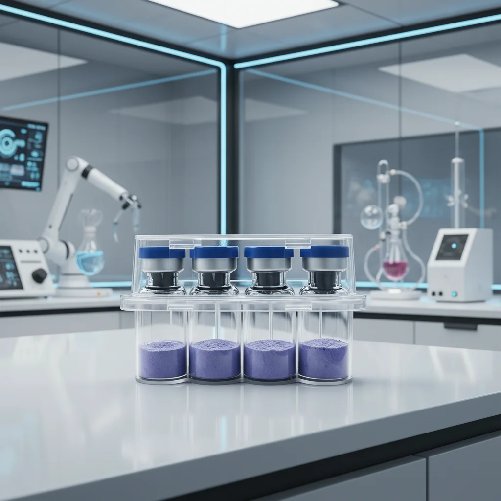 Blue Copper Peptide Freeze Drying Set Freeze-dried Powder, Improve Wrinkle Essence Shrink Pores Acne Treatment Skin