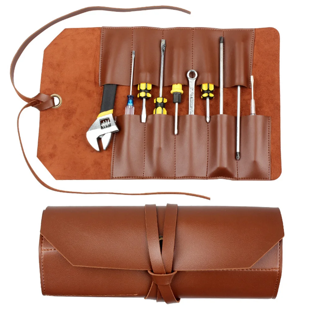 

Small Tool Roll Up Bag 10 Slots Hand Tools Organizer Screwdriver Pouch Wrench Roll Up Pouch Tools Organizer