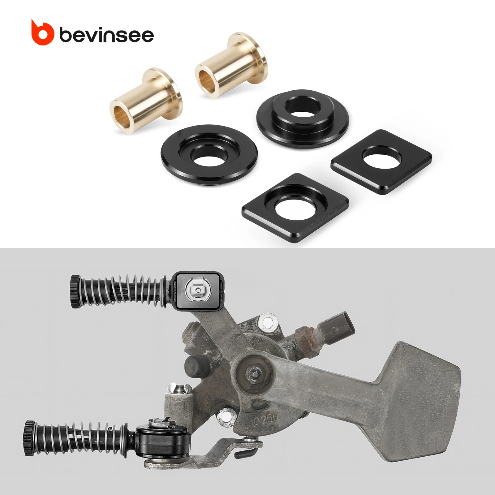 BEVINSEE For MQ250 5 Speed Manual Solid Shifter Cable Bushing Kit for VW for Golf 5 GTI for EOS for Passat for Audi A3 8P1