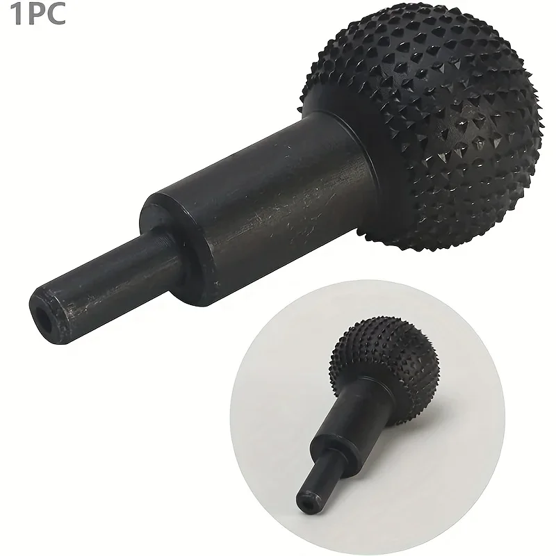 검은색 나무 라벨 버 조각용 나무 라스프 연마 헤드 원형 파일 목재 그라인더 부착물