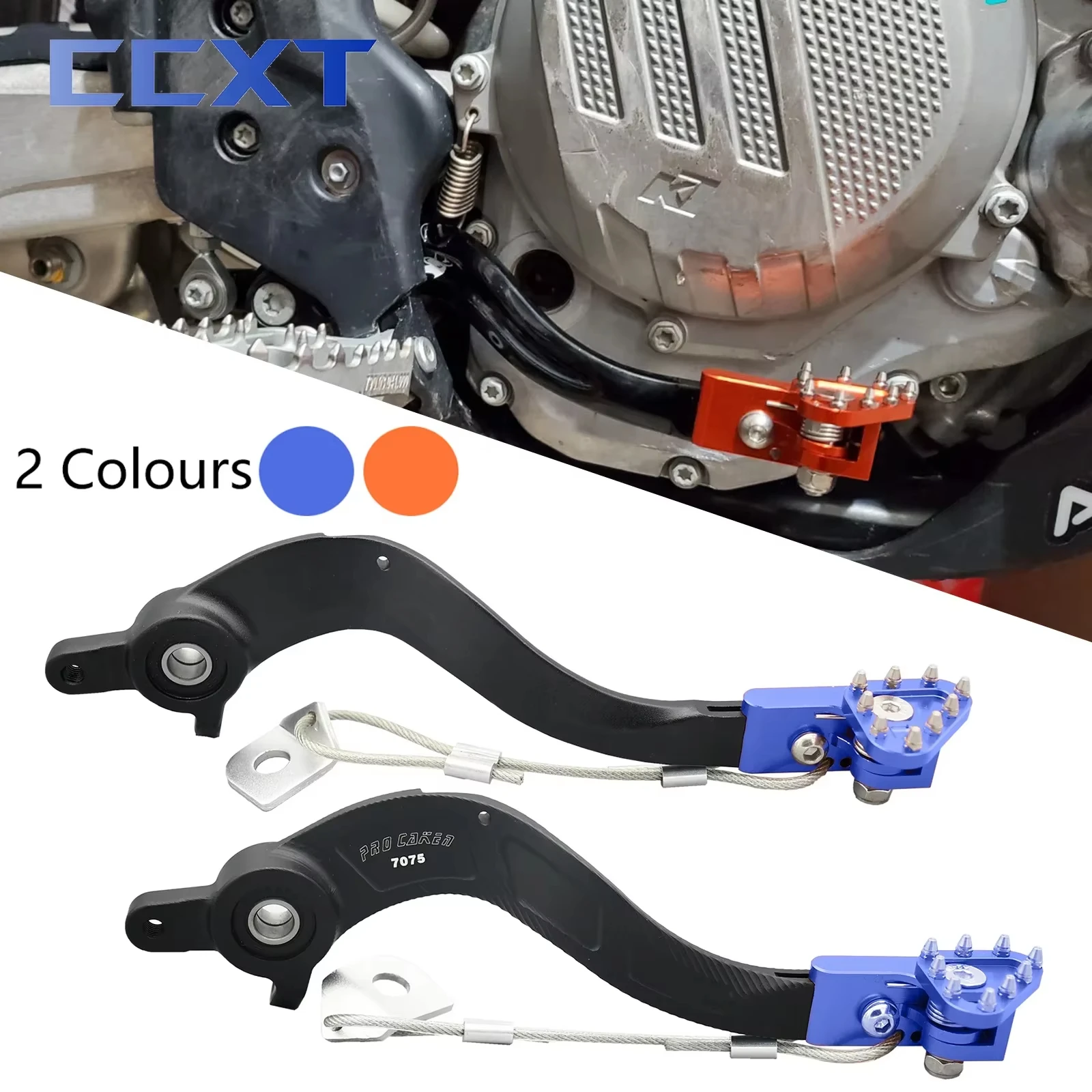 

Motocross CNC Aluminum Rear Foot Brake Lever Pedal For KTM SX SXF XC XCF XCW XCFW EXC EXCF 125-530 2008-2022 For Husqvarna