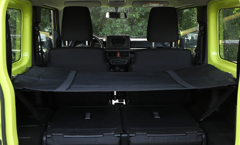 Stowing Tidying for Suzuki Jimny JB74 Car Rear Trunk Curtain Cover Storage Bag Net for Suzuki Jimny 2019 2020 2021 Accessories