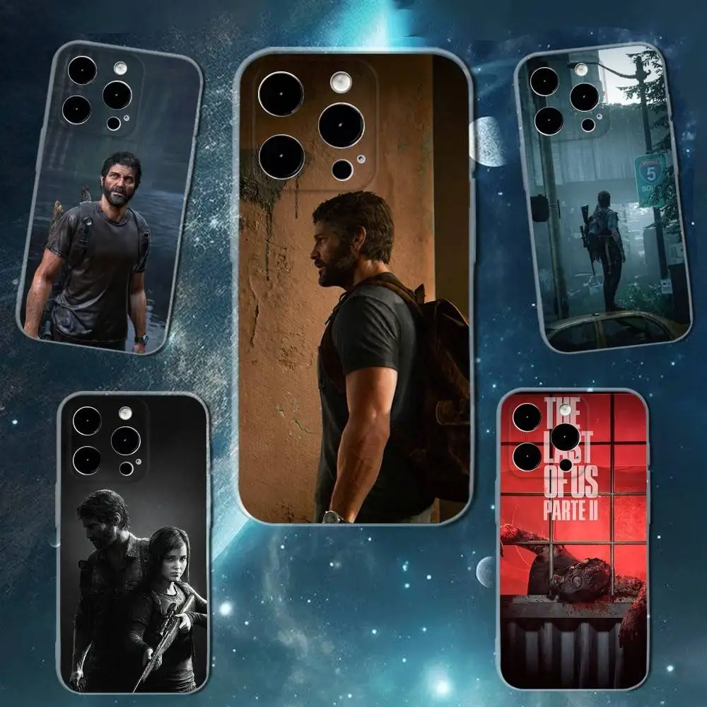 

The L-Last of U-Us Joel Phone Case For iPhone 16,15,14,13,12,11 Plus,Pro,Max,XR,XS,X,7,8 SE,Mini Transparent Silicone Soft