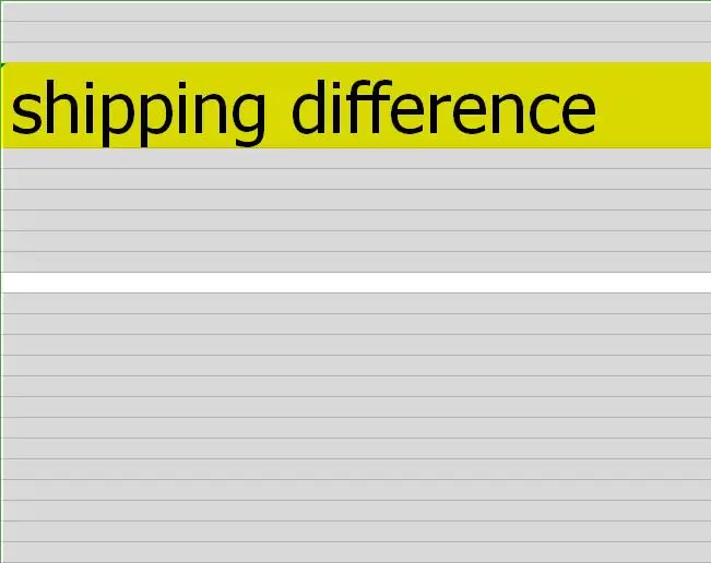 

shipping difference30