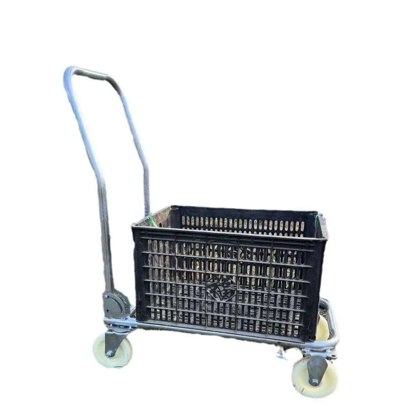 

Agricultural greenhouse fruits and vegetables mobile picking truck lazy portable push-pull tool cart folding