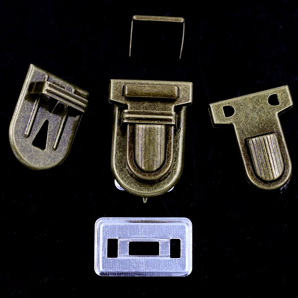 Press Locks Kiss Clasps Hardware Alloy T Classic Bronze Tone For Shoulder Purse Leather Luggage Bags DIY Accessories 34x25mm image 5