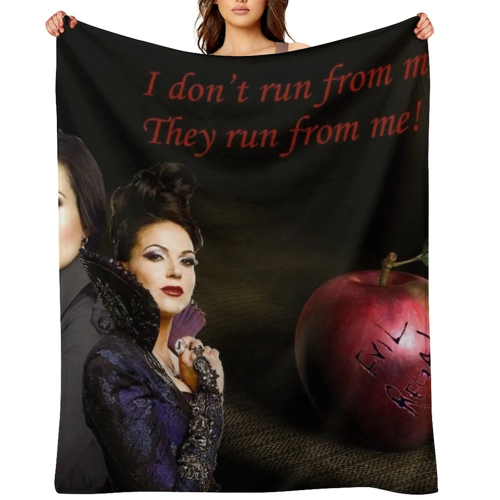 

Regina Mills/Evil Queen Throw Blanket Nap Sofas blankets ands For Sofa Thin Blankets