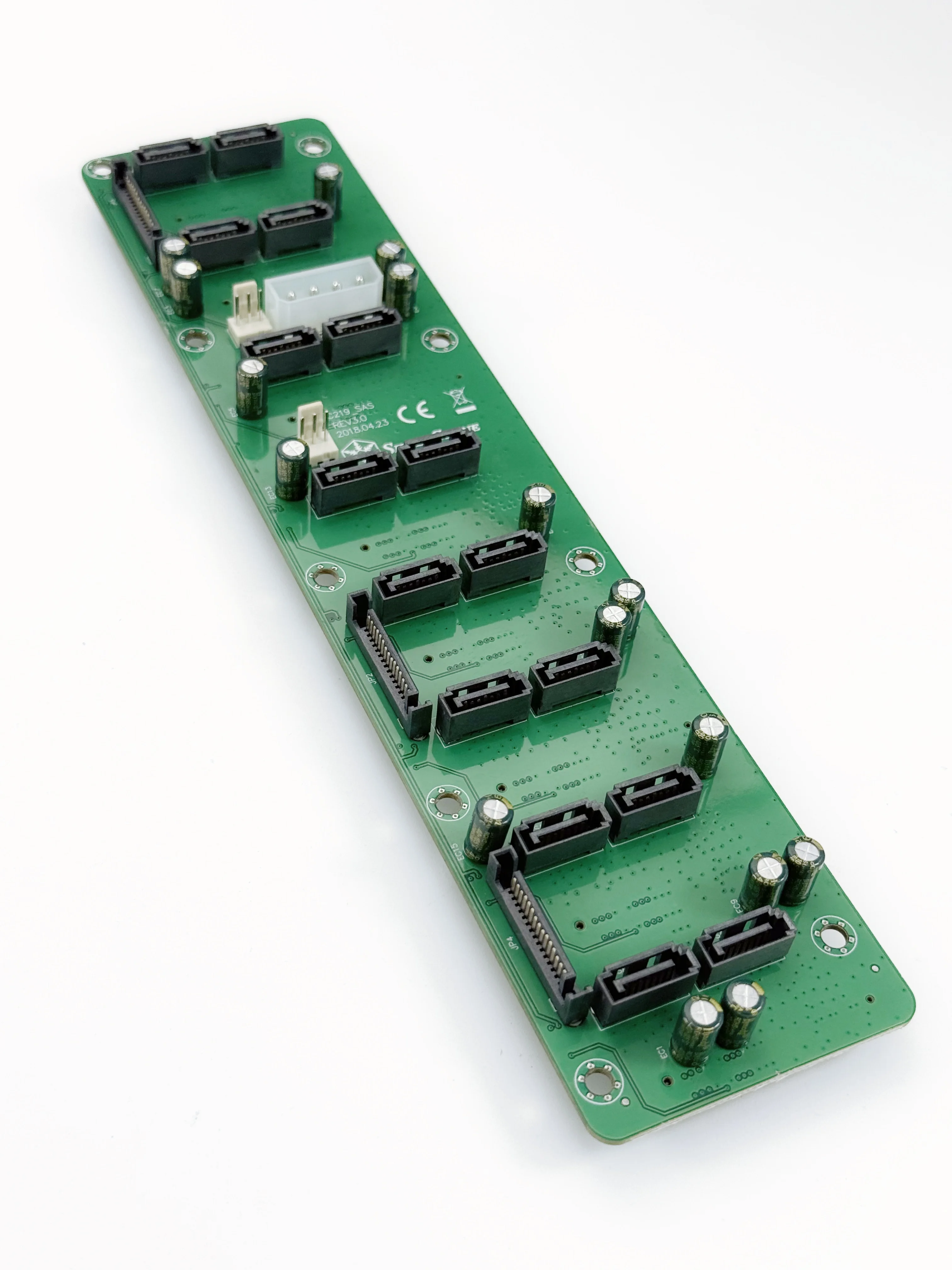 C219 SAS Backplane servidor transmisión de datos de disco duro placa de expansión dedicada 8 SAS 7 + 7 + 15Pin HDD Adapte placa base