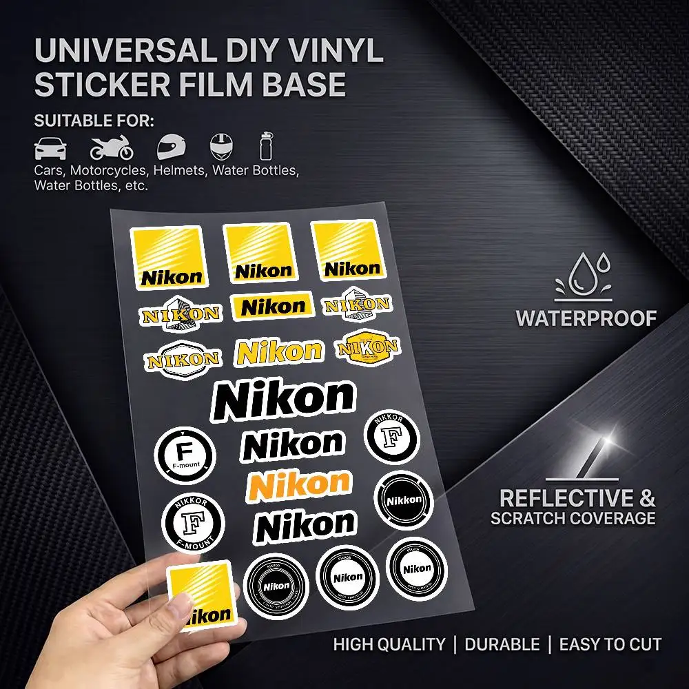 N-ik-on Safety Reflective Waterproof Auto Decal Scratch Cover Stickers Universal For Bike Helmet Mug Refrigerator