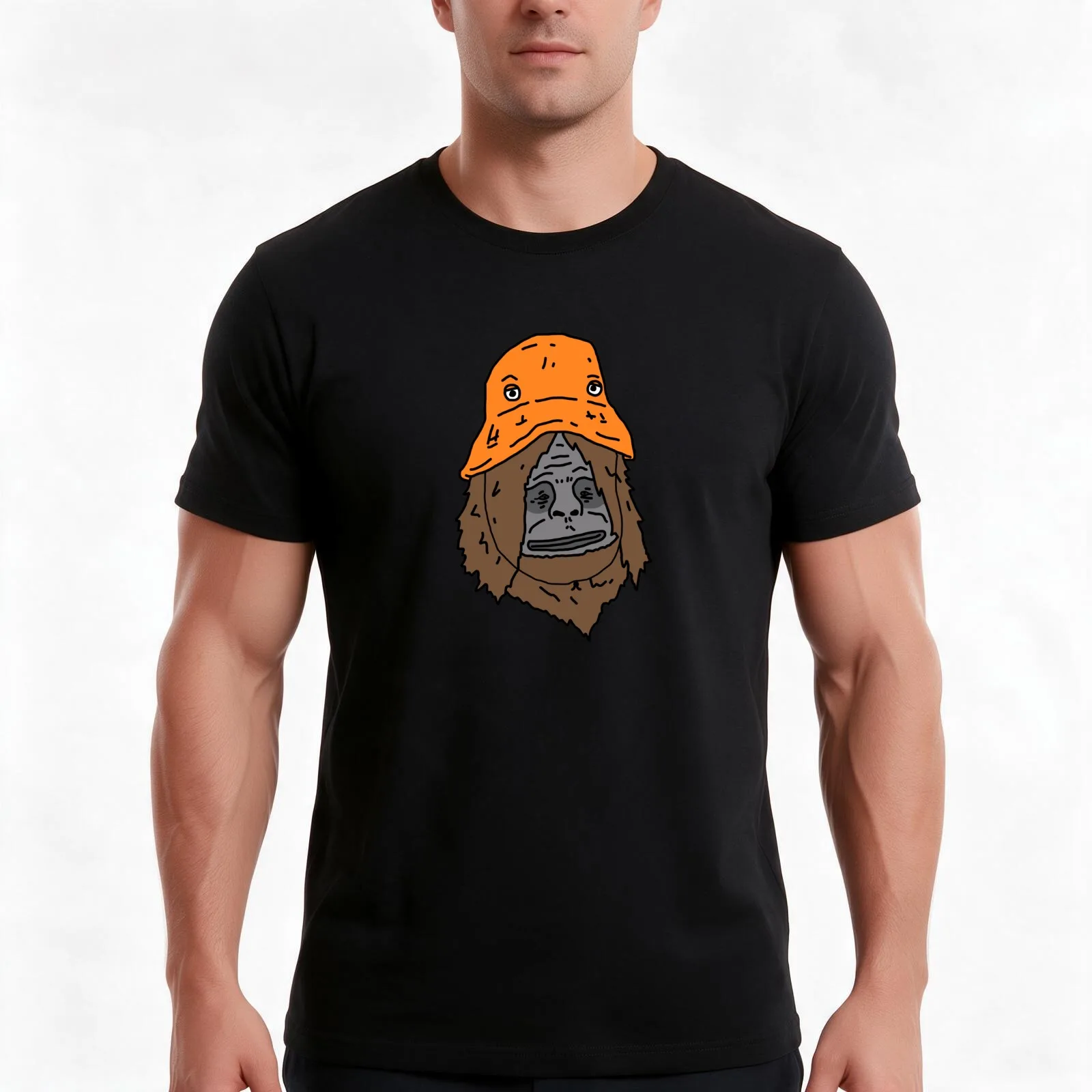 Sassy Bucket Hat (HD) T-Shirt, Summer Casual Cotton Tee, Oversized Streetwear Tops, Vintage Graphic Print, Unisex Men Women