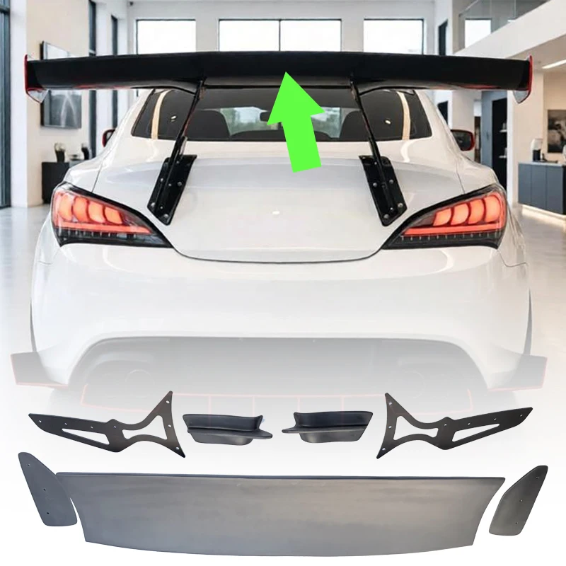 For 2009 2010 2011 2012 2013 Hyundai Coupe Genesis Coupe 1.6m Long Car Rear Wing Spoiler Auto Exterior Accessories Trending