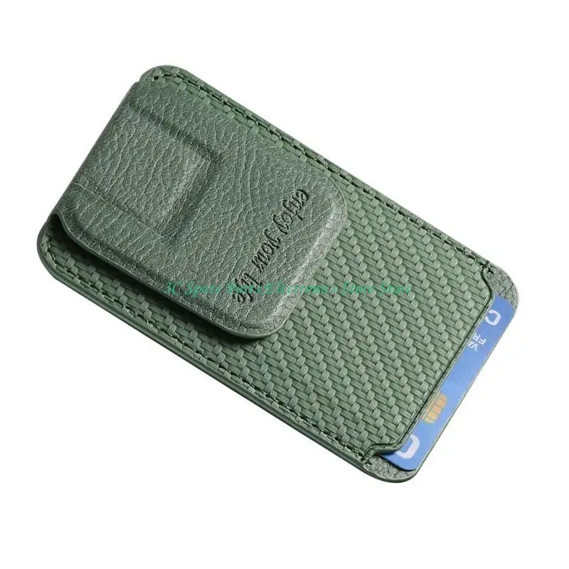 SZ Phone Stand Card Card Cartão fibra carbono com camadas internas para armazenamento eficiente