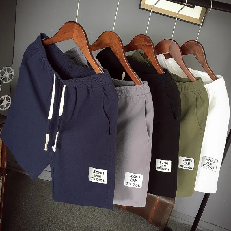 

Men's Summer Japanese Sle Linen orts plus Size Cotton Linen Material Five-Quarter Casual Beach Pants Slim Fit Online Excl...