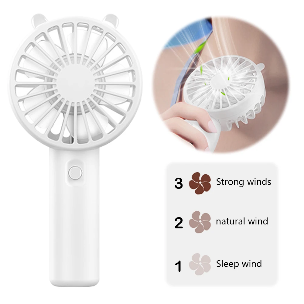 

Mini Handheld Fan Mini Portable Fan USB Rechargeable Small Personal Fan Battery Operated for Girls Women Kids