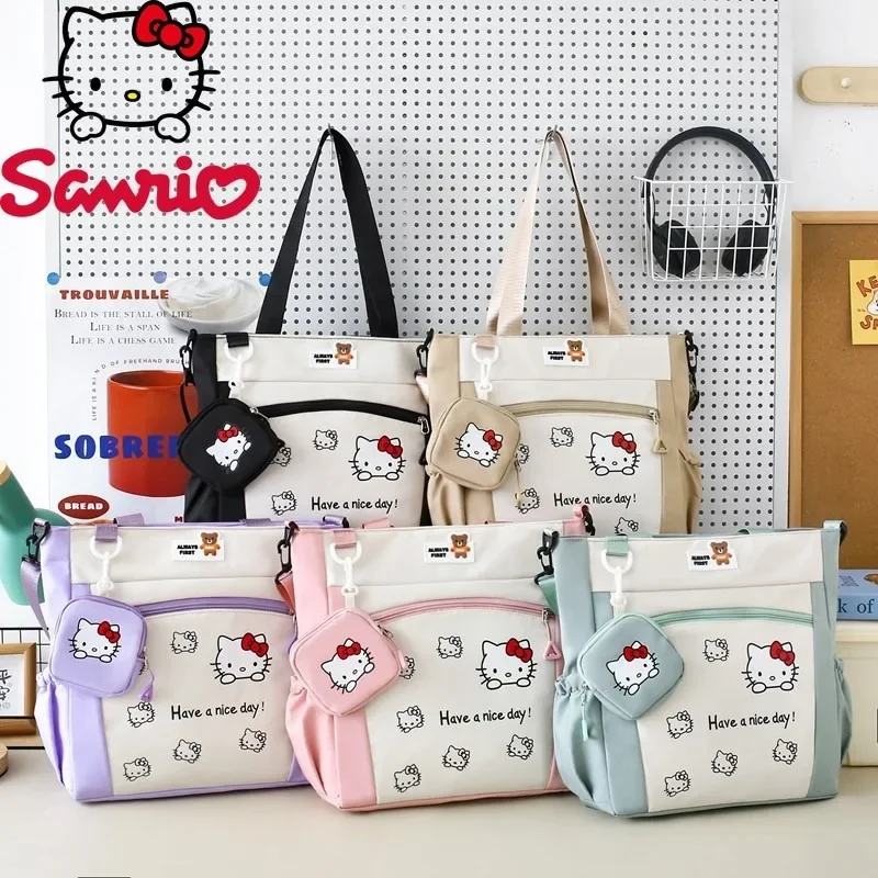 

2025 New Student Multifunctional Storage Bag Fashionable High Quality Female Shoulder Bag Solid Color Versatile Female Handbag