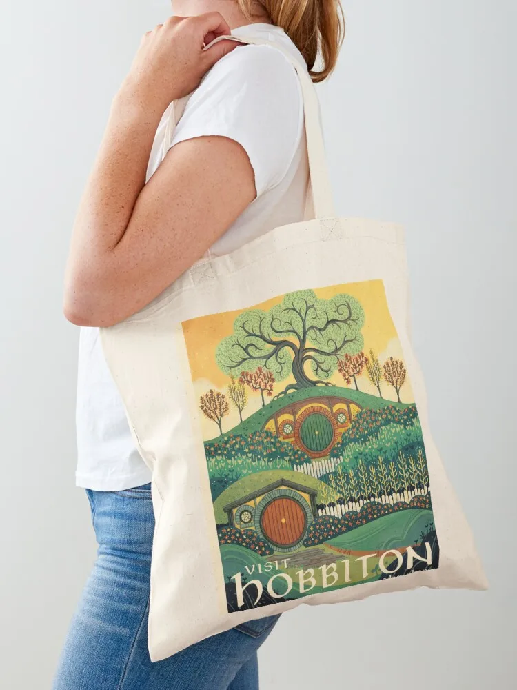 

visit the shine poster-1 Tote Bag canvas shopping bag eco bag folding reusable shopping Women bags