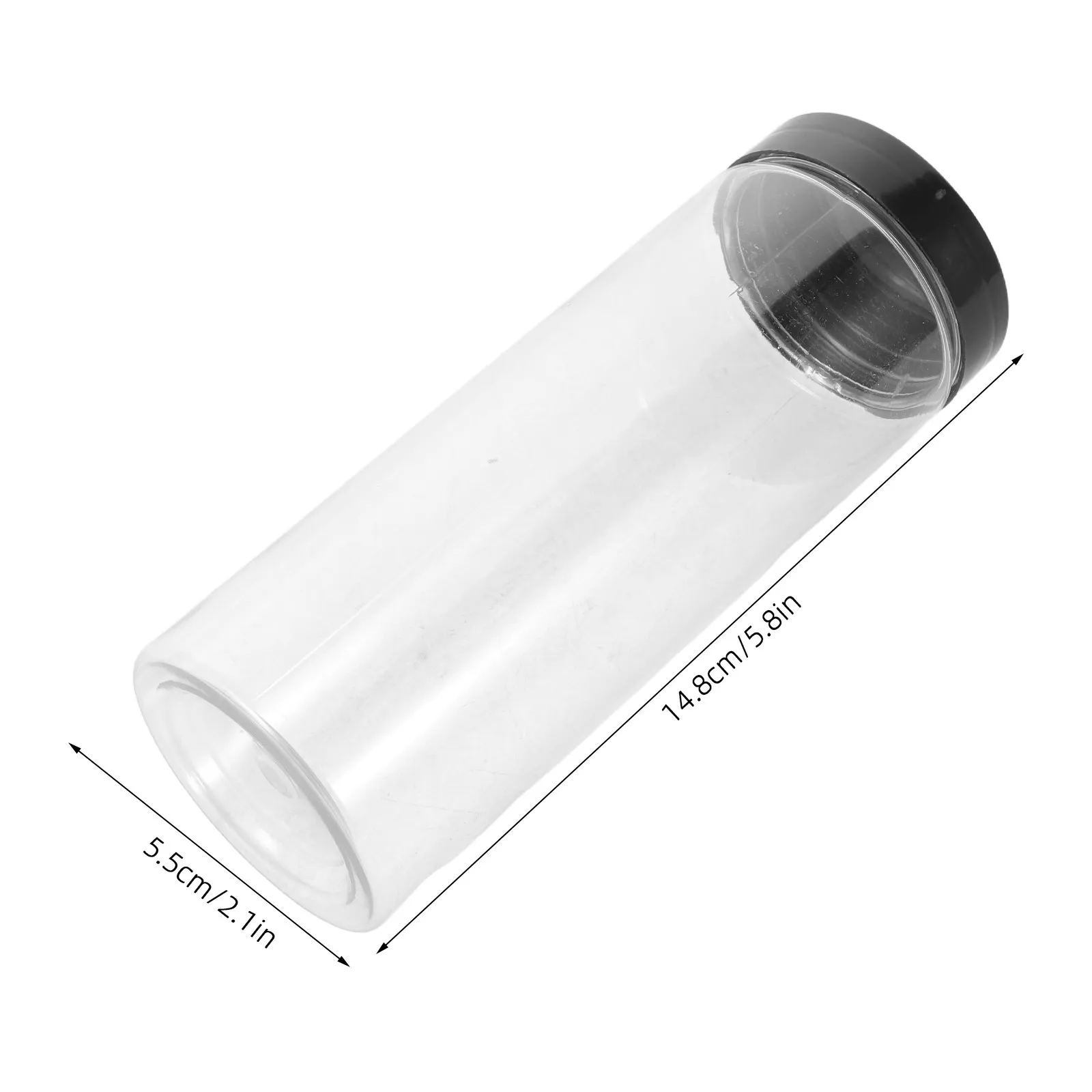 4Pcs Clear Golf Ball Storage Tubes Thickened Plastic Holder Caps Portable Organizer Prevent Rolling Ideal for Golf Bag Toolbox