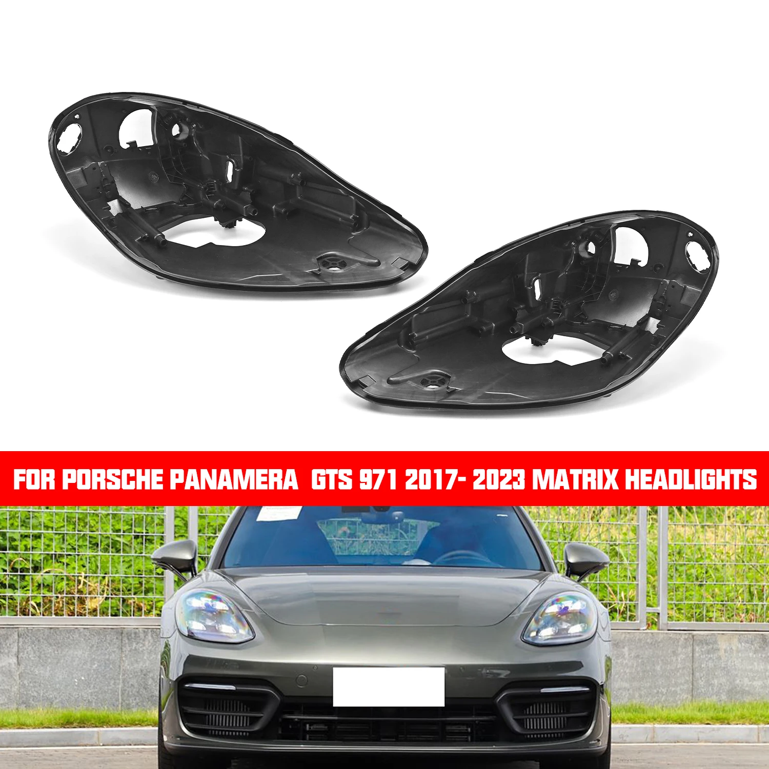 

for Porsche Panamera 2017 2018 2019 2023 Car Front Matrix Headlight Headlamp Base Back House Shell Housing