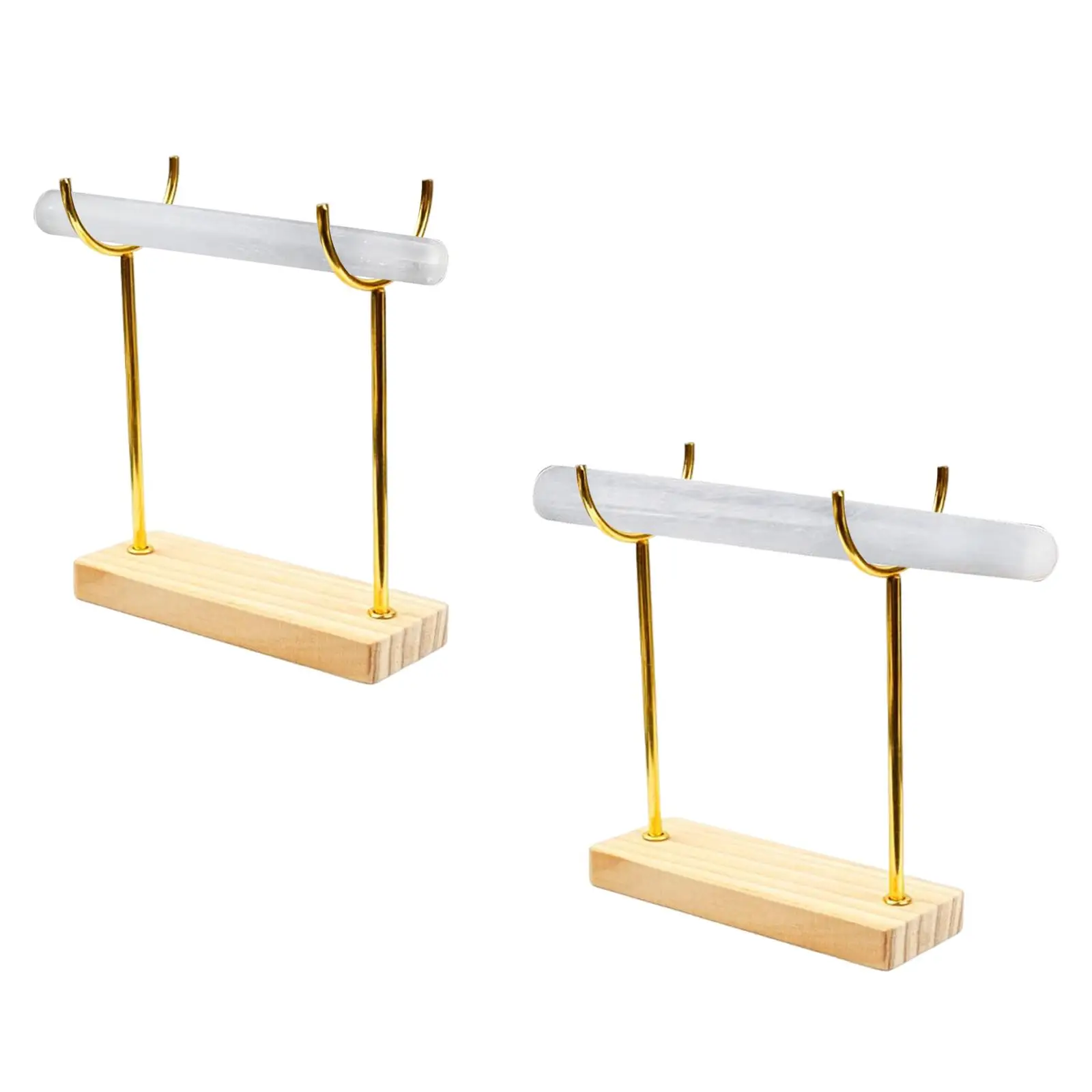Bracelet Holder with Wooden Base Elegant Gift Multipurpose Jewelry Holder Organizer for Bracelet Watch Necklace Bangles Selling