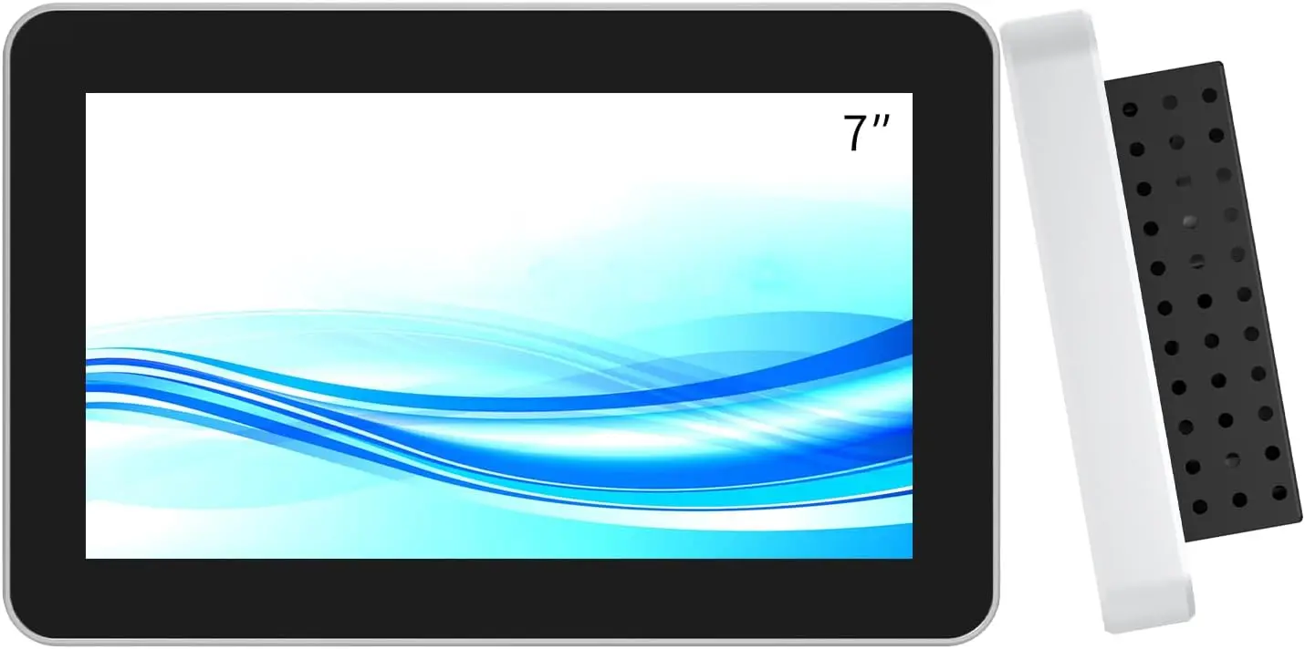 7 Inch Desktop Wall Mountable Multi PCAP Touch Screen Monitor HDMI/VGA Input 1024 * 600 Resolution Display