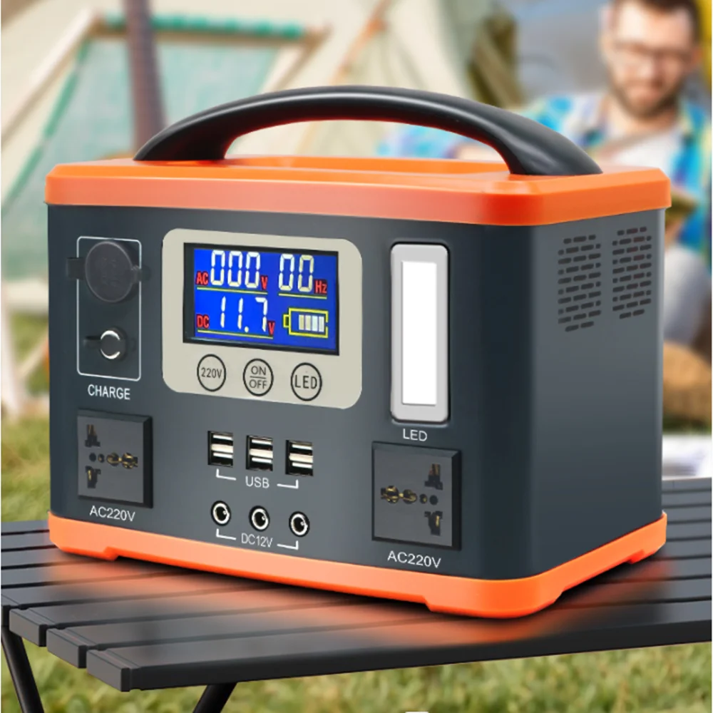 

Portable Power Station 300W/500W, 297Wh/550Wh Outdoor Solar Generator with 110V Pure Sine Wave AC Outlet for Outdoors Camping