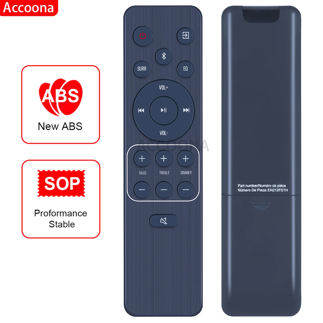 EN212FD1H Replacement Remote Control Applicable for Hisense 2.1 CH Soundbar HS212F HS219 Sound Bar System