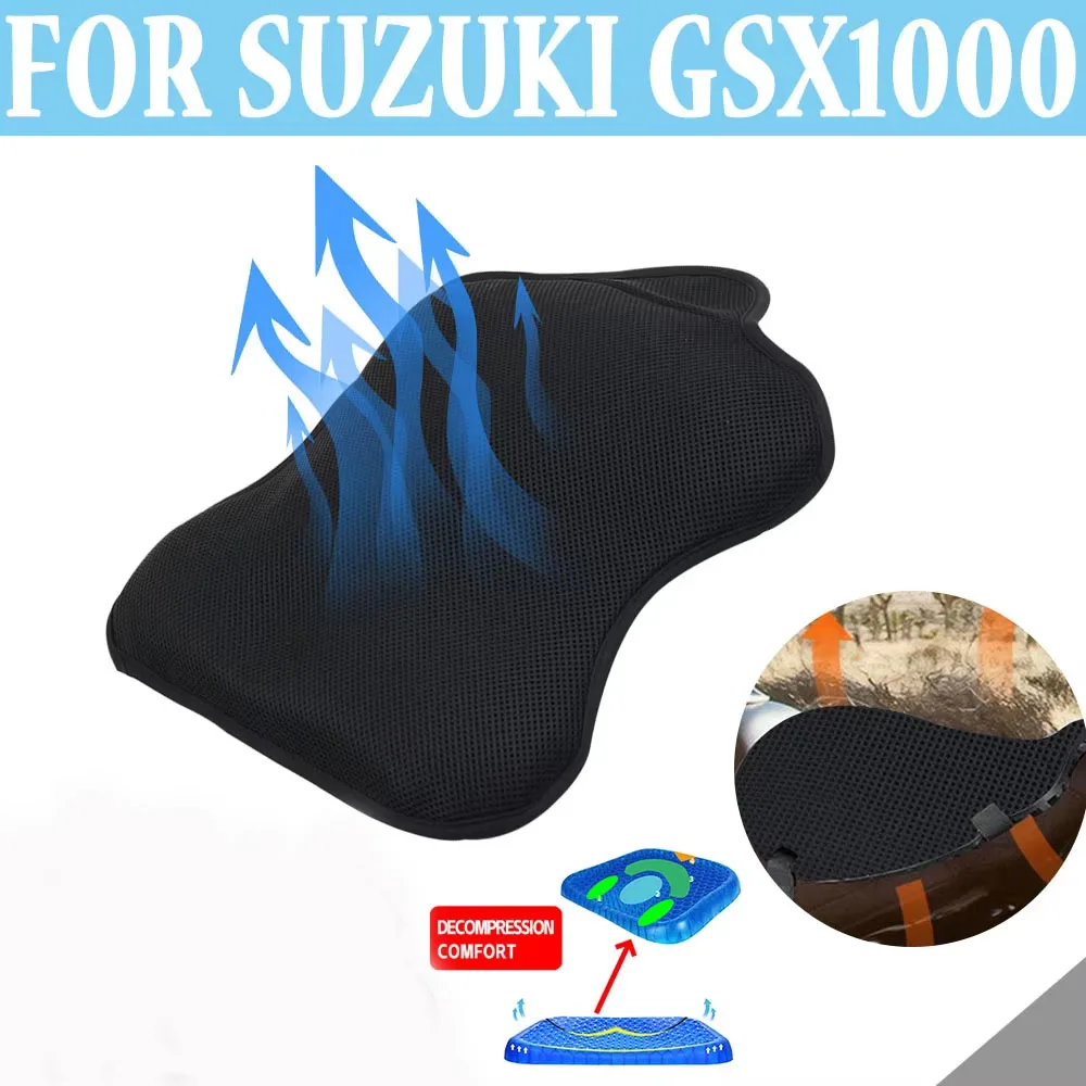 Motorcycle Gel Seat Pad for Suzuki GSX S 1000 S1000 GT GX GSX S1000GT S1000GS S100Y S100Z S100F Gel Seat Cushion Shock Absorptio