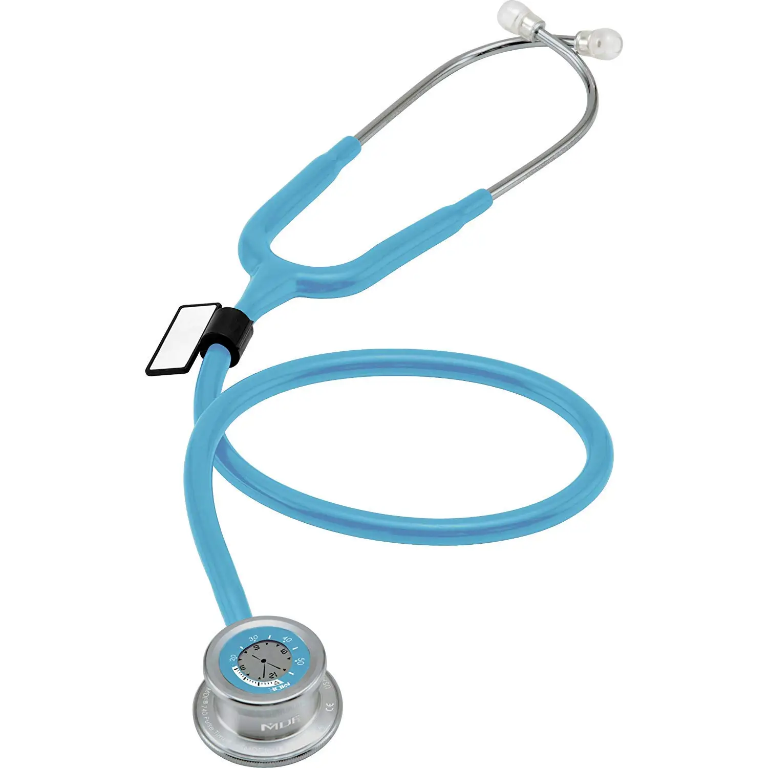 

2-in-1 Digital LCD Clock & Stethoscope with Free Parts for Life, Lifetime Warranty in Pastel Blue