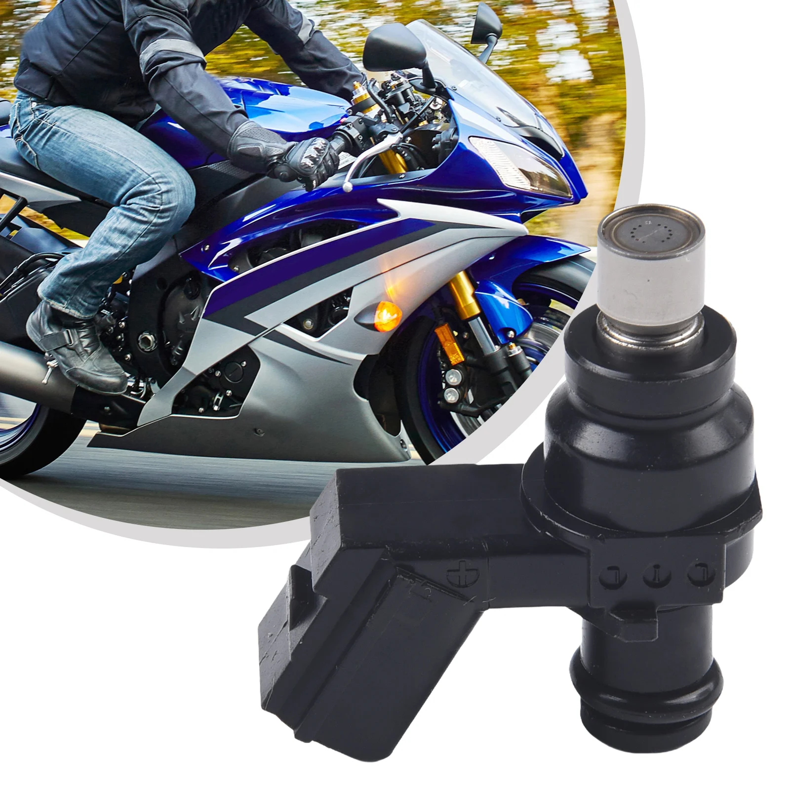 1pc Black ABS Motorcycle Fuel Injector Suitable For KTM-250 350 450 SX 2016-2020 #79041023044 Direct Replacement Engine Parts