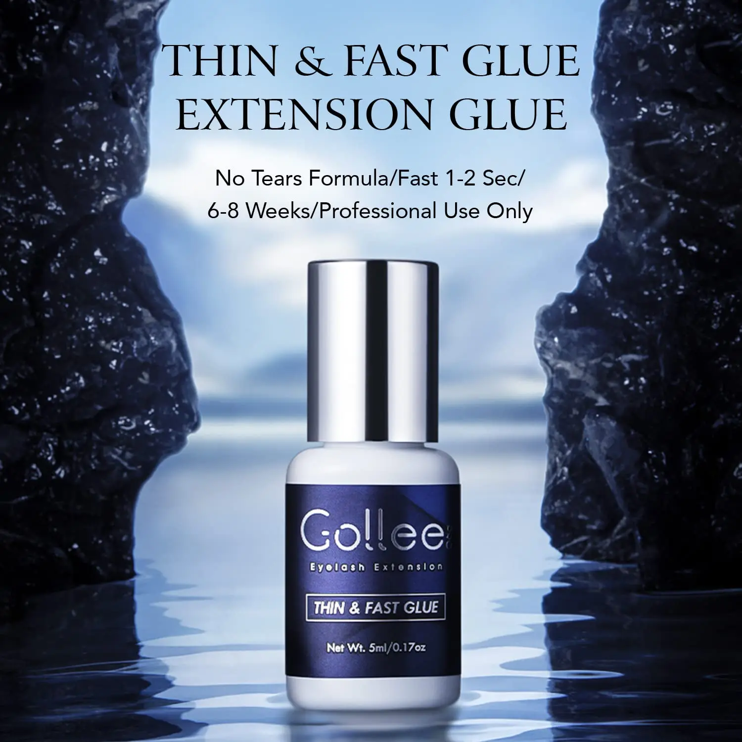 15 Uds Gollee sin quemar 0,5-1s extensión de pestañas de secado rápido Gule impermeable fuerte pestañas postizas adhesivas suministro de herramientas de pestañas