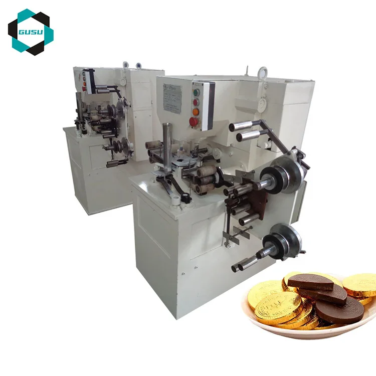 GUSU CE certified chocolate coin packing machine