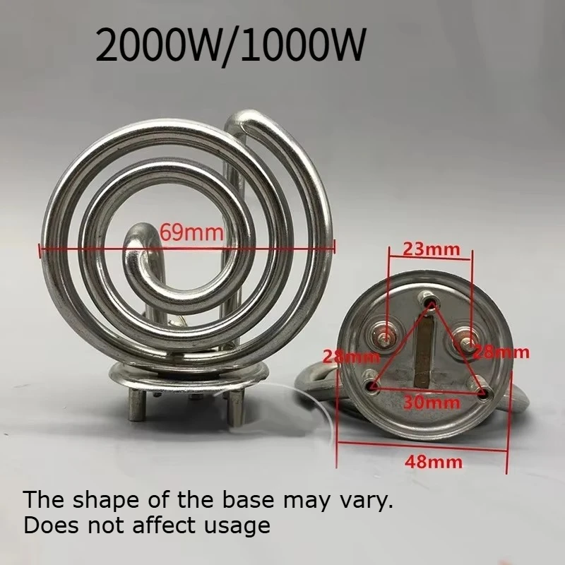 Heating Element For Coffee Pot Coffee Machine Electric Tea Pot Heating Pipe Electric Tea Kettle Heating Element 220V 2000W/1000W