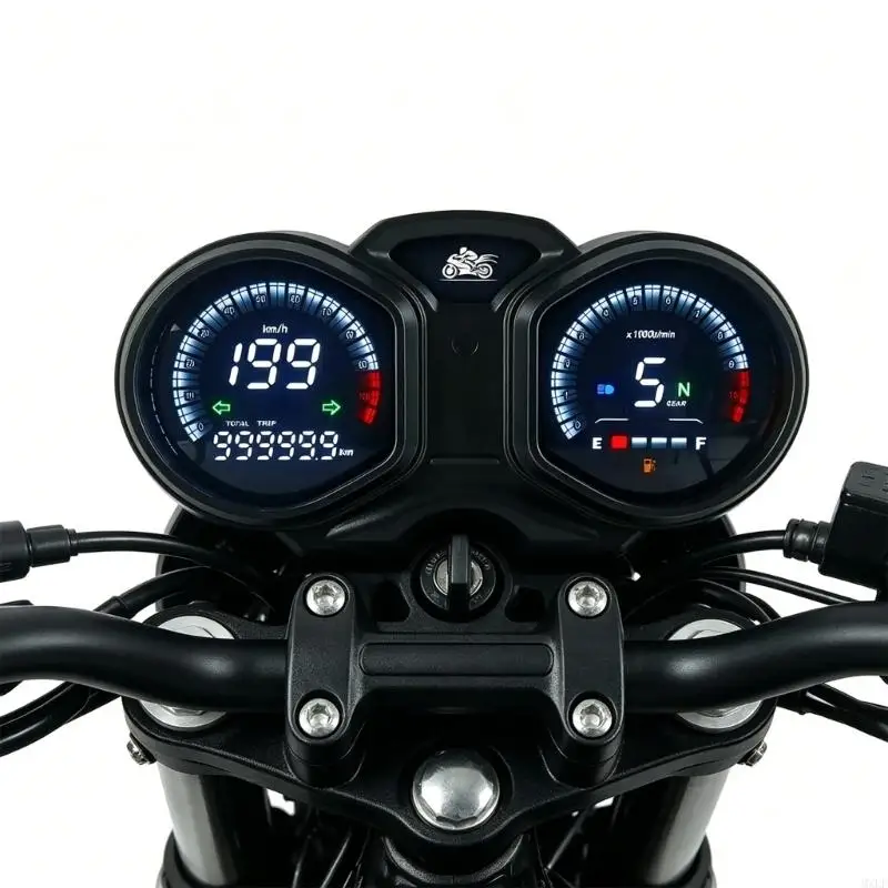 Advanced LCD Motorcycle Dashboard For Vento Models Featuring Real Time Speed RPM And Consumption Monitoring
