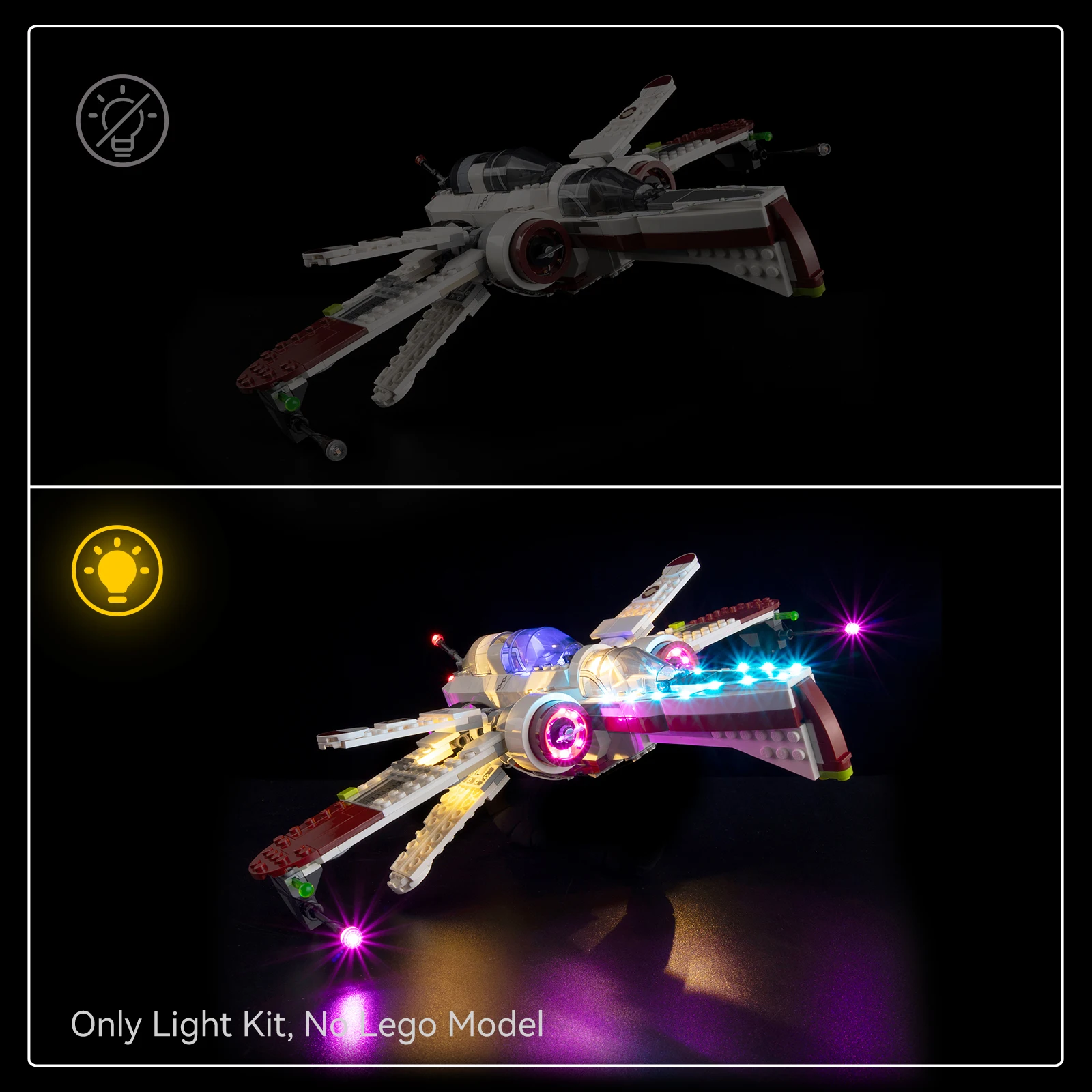 

LED Light Set for LEGO ARC-170 Starfighter 75402