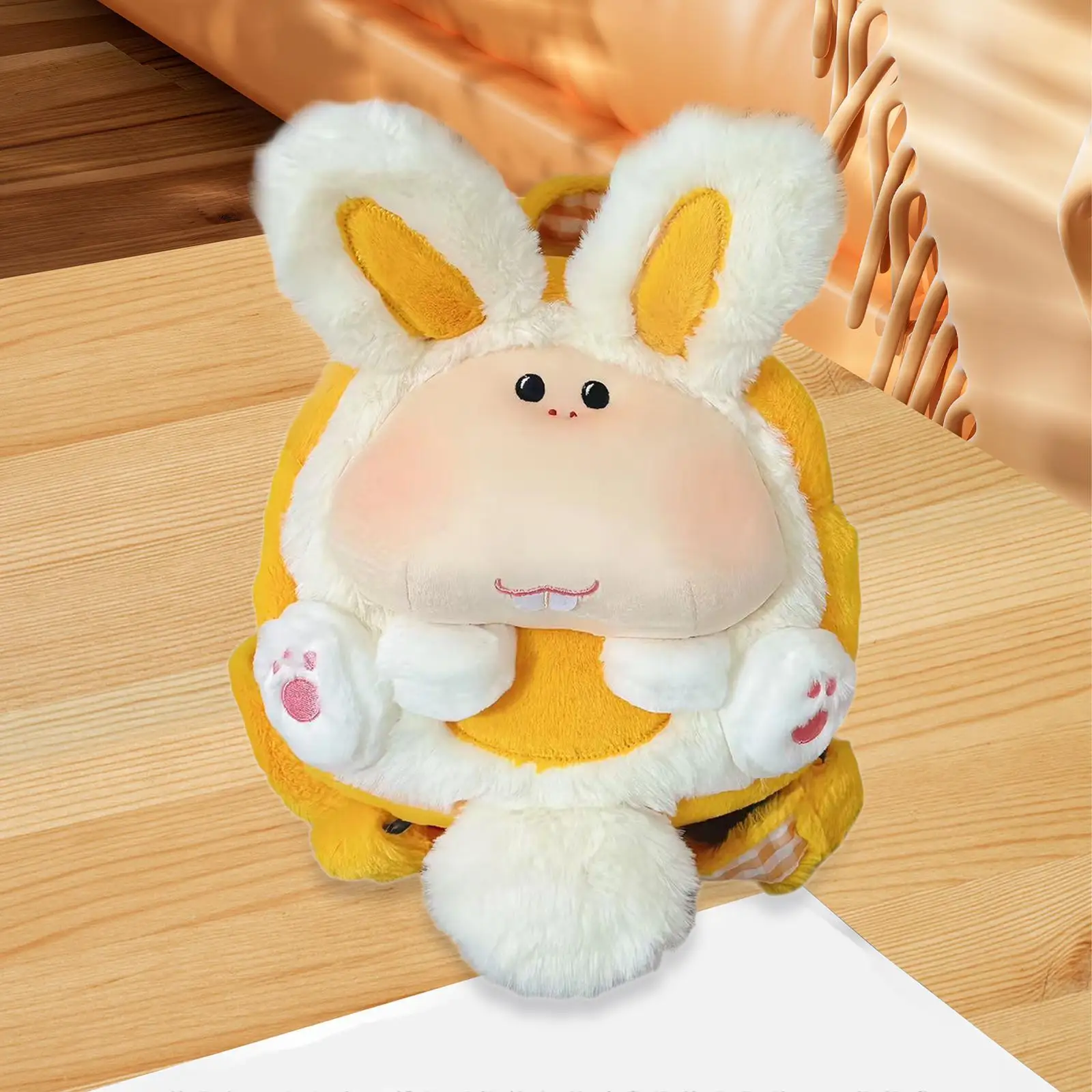 Bunny Backpack Handcrafted Cartoon Daypack for Valentines Day Dating Wedding