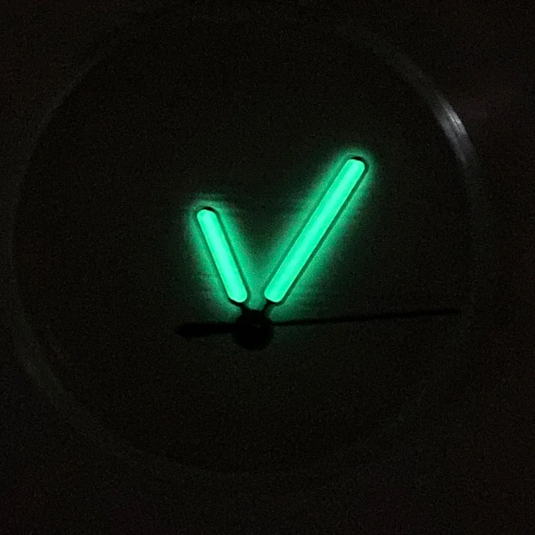 Relógio de mão agulha ajuste nh35/nh36 movimento verde luminoso acessórios modificação relógio alta qualidade