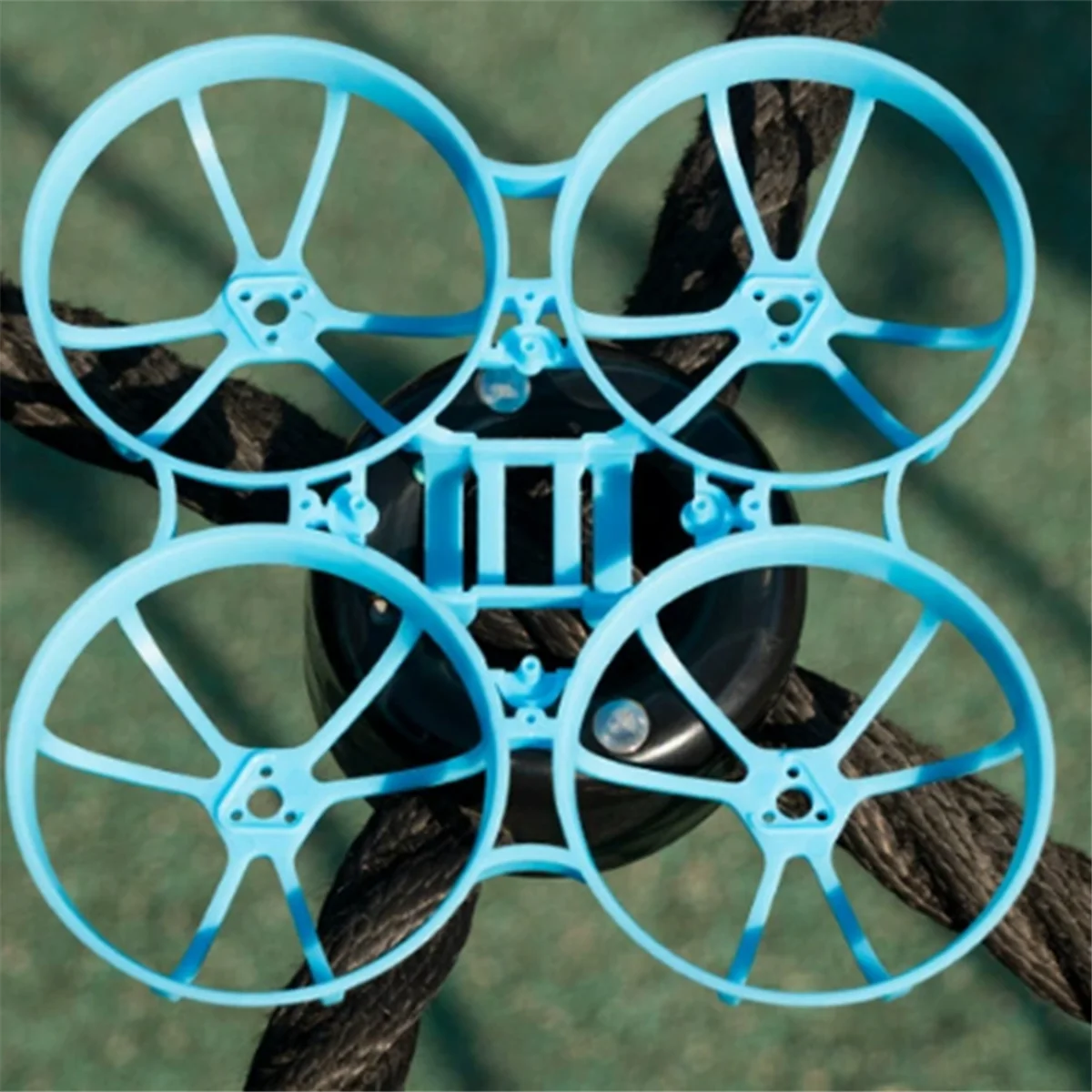 Eceran! Untuk Meteor75 Pro FPV Drone Frame 1S Micro-Brushless Whoop Meteor 75 Pro FPV Racing RC Drone Quadcopter Frame Cyan-Biru