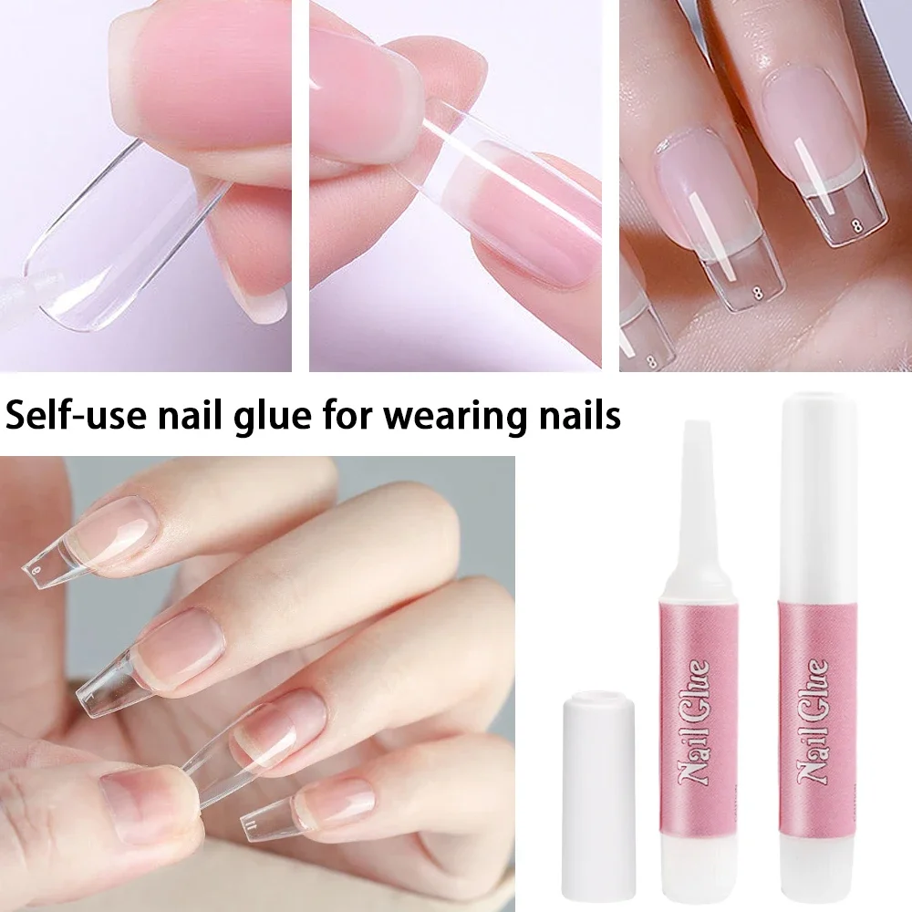 Fast-dry Adesivo Acrílico Fake Nail Glue, impermeável Nail Art Extensão, Transparente Rhinestone Decoração, Manicure Ferramenta