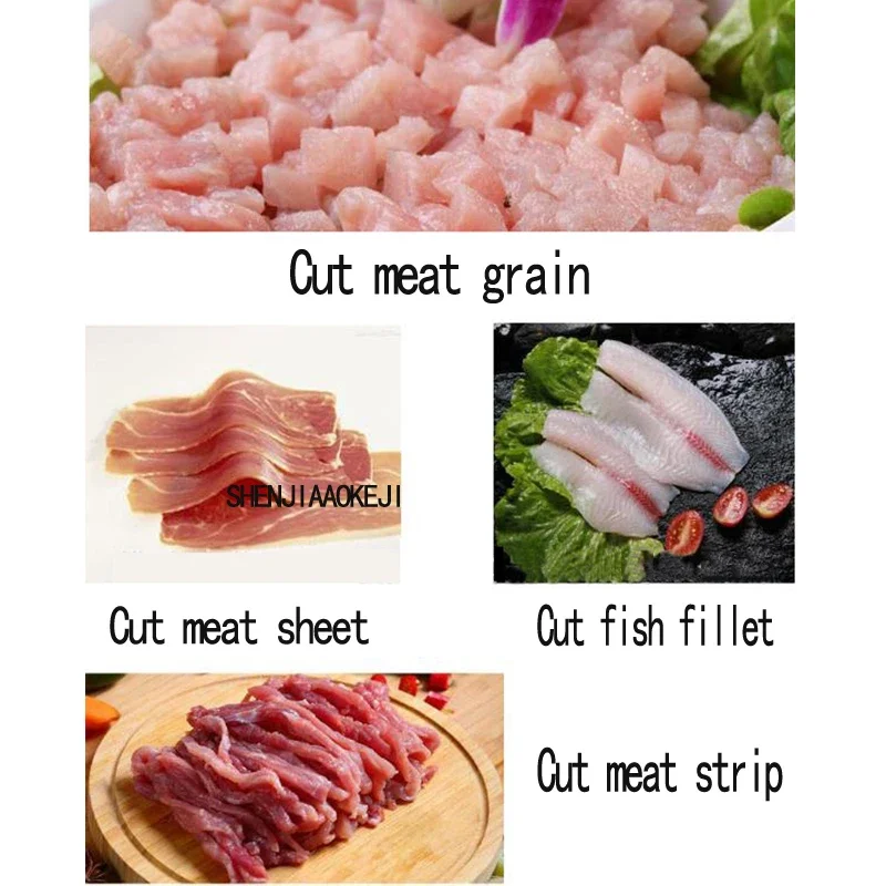 ステンレス鋼肉スライサー、デスクトップ生肉スライサー、食品加工肉切断機、260キログラム/時間、1個、TR-260