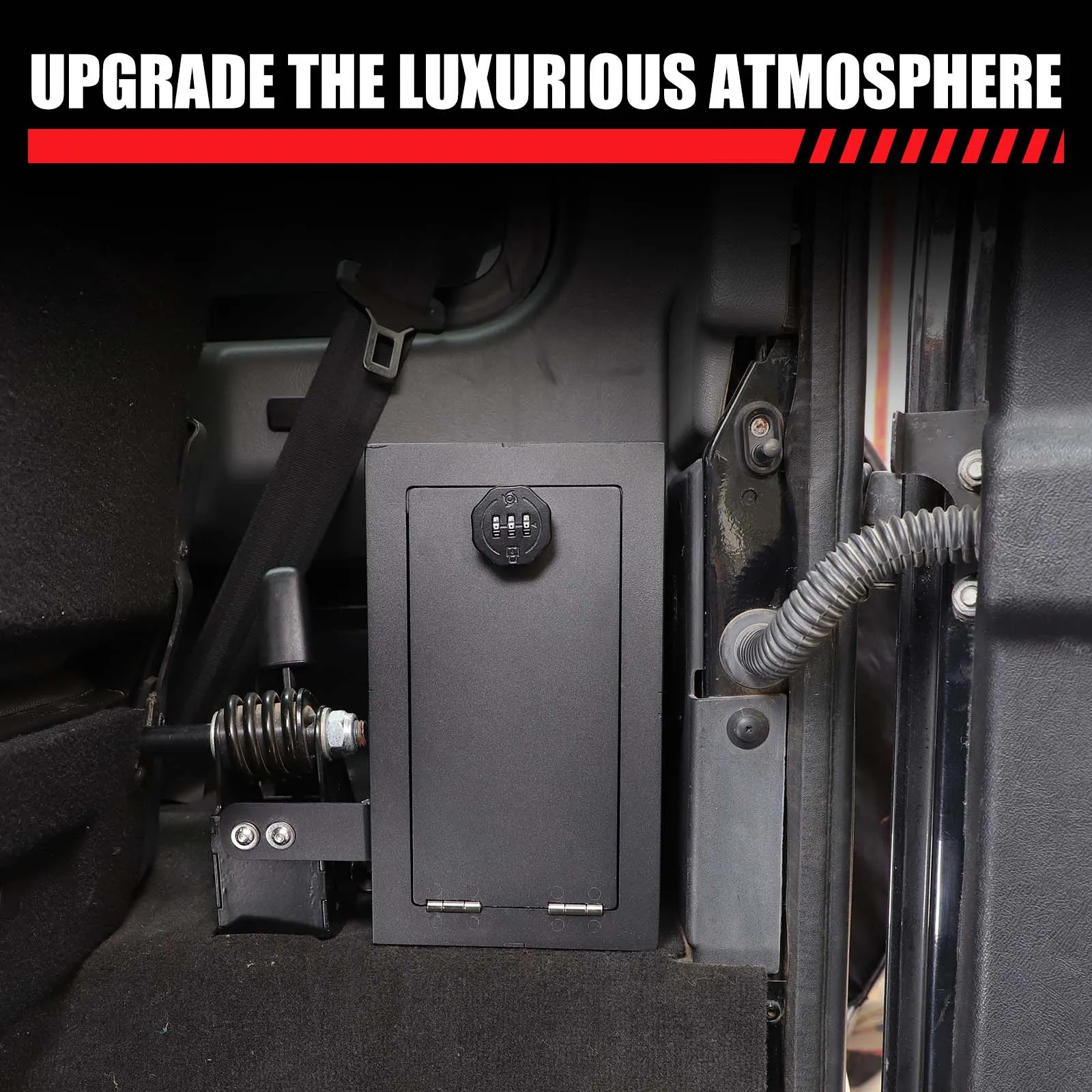 For Land Rover Defender 90 110 130 2004-2018 Aluminum alloy Car Trunk Right Side Security Safe Box Storage Privacy Protection