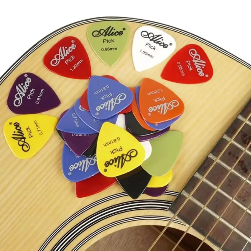 10-60Pcs Matte ABS Guitar Picks Plectrum Set Anti-Slip 0.58-1.5mm Multi Thickness for Electric Acoustic Guitar