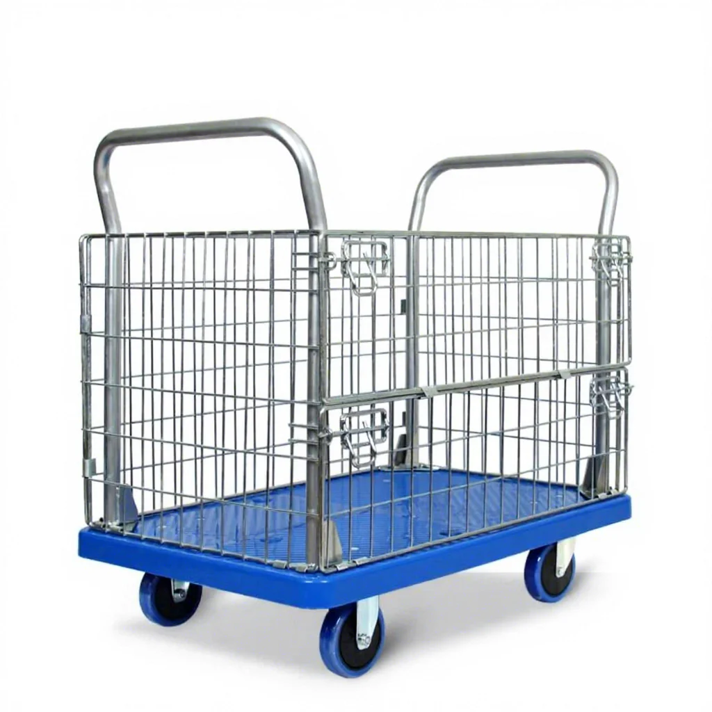 

Складная тележка-платформа грузоподъемностью 300 кг для промышленного использования, складов, покупок и хранения