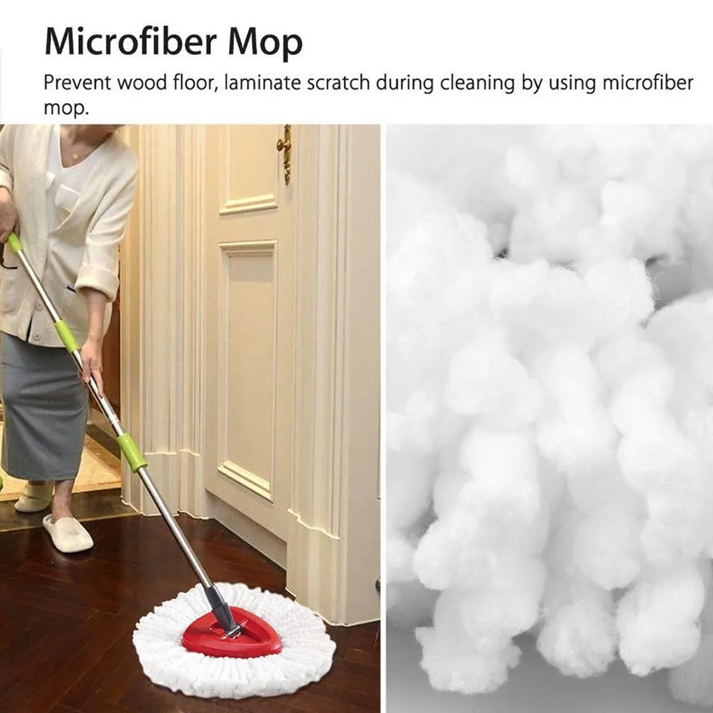 Replacement Heads Easy Cleaning Mopping Wring Spin Mop Refill Mop