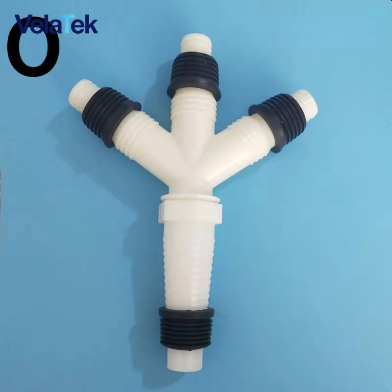 Washing Machine Drain Hose Adapter & Inlet Pipe Connector, Basin Drain Tee Splitter Coupling Fitting