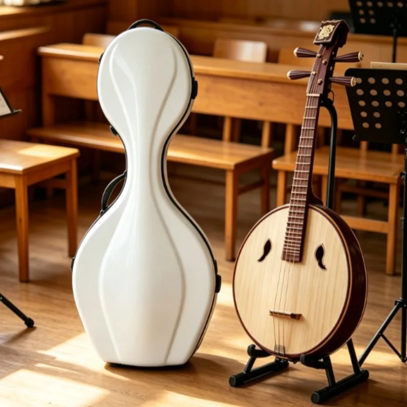 Carbon Fiber Zhongruan Case Silent Wheel Zhongruan Storage Case Portable Zhongruans Protection Box String Instrument Accessories