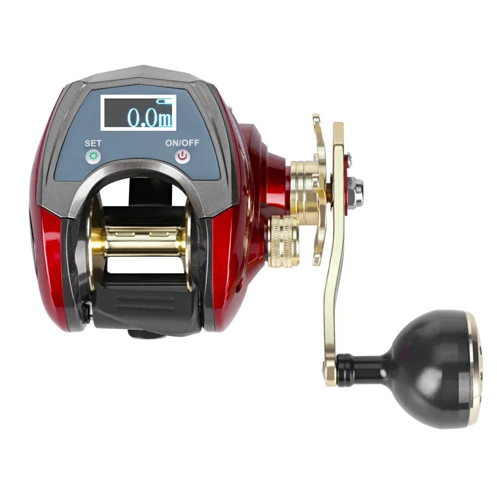 2022 New Digital Display Baitcasting Fishing Reels 20kg Brake Rorce 6.4:1 6+1BB Surf Metal Slow Jigging Lure Fishing Reels