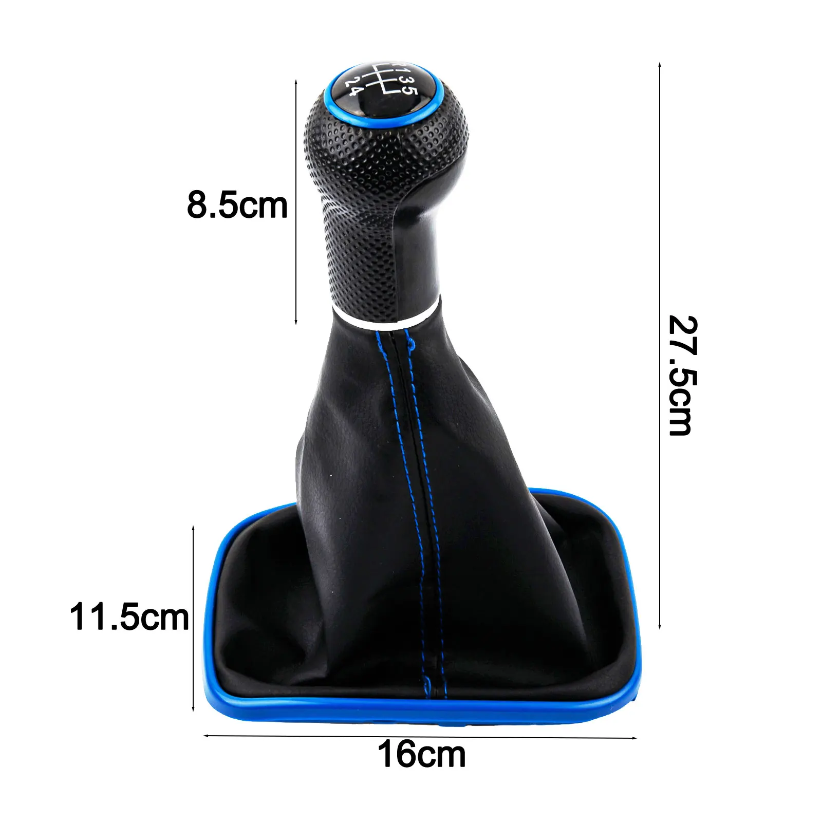 Soft Shifting Gear Lever Shift Collar PU Leather Gear Manual Gear Knob Comfortable Grip Manual Knob Enhanced Vehicle Aesthetics
