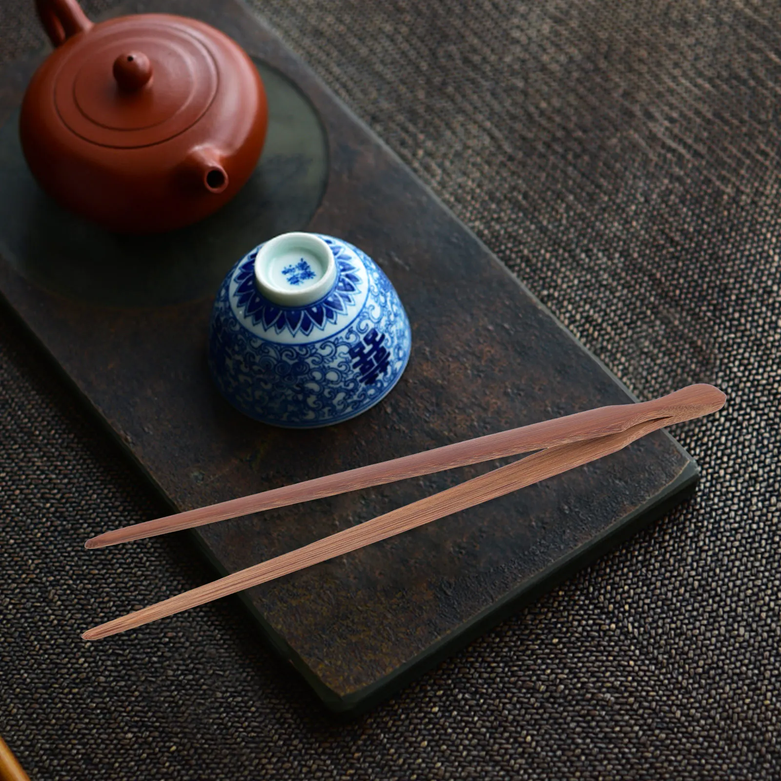 

Bamboo Tea Ceremony Clip Eco friendly Ergonomic H Kitchen Tool Food Tong Serving Tweezers Dry Fruits Vegetables Ice Cubes