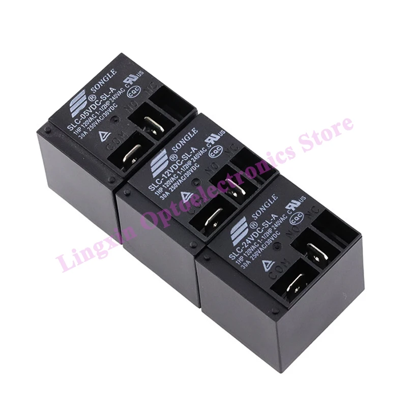 2PCS/lot Relay SLC-05VDC-SL-C SLC-12VDC-SL-C SLC-24VDC-SL-C Set of conversions 5PIN 30A T91 SLC-12VDC-SL-A 4PIN DC 05V 12V 24V